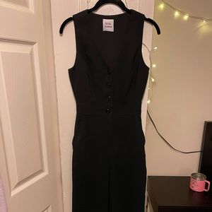 little moon jumpsuit black size 0 like a small or medium aritzia